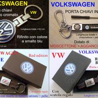 VOLKSWAGEN VW RLINE Porta Chiavi in pelle metallo