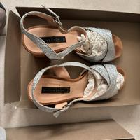 Scarpe alte boutique 38 argento