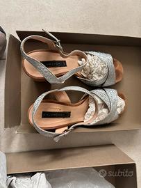 Scarpe alte boutique 38 argento