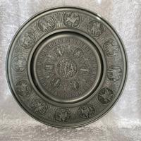 Grande Piatto Decorativo In Peltro