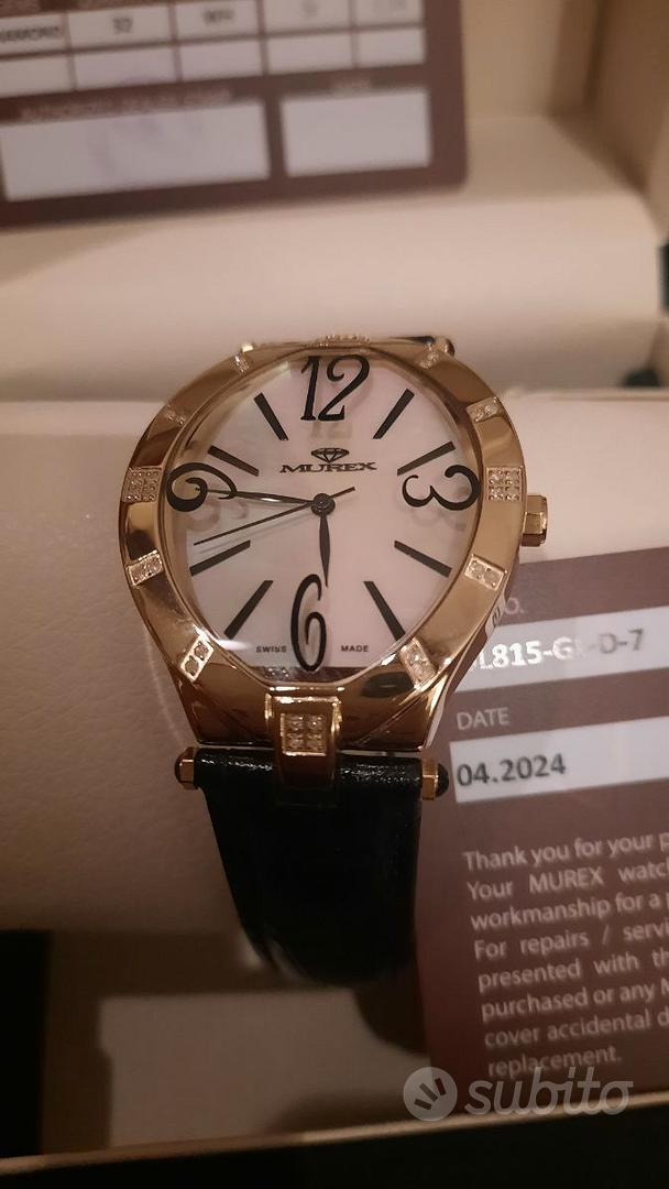 Orologio con diamanti veri Murex Abbigliamento e Accessori In vendita a Catania