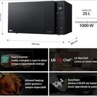 Microonde LG Smart Inverter con Grill e accessori