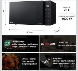 Microonde LG Smart Inverter con Grill e accessori