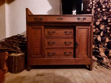 Mobile credenza antica vintage da restaurare 