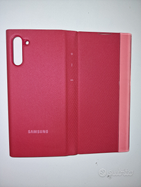 Cover/custodia Clear View rossa per Samsung note10