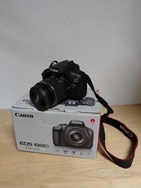 Canon eos 4000d kit 18-55 III + borsa + accessori