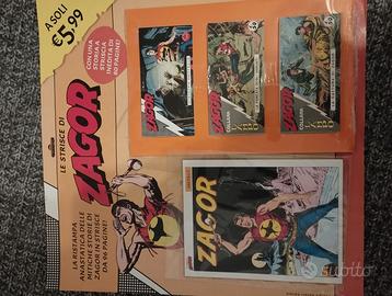 Zagor strisce anastatiche gazzetta 1-87 blisterate