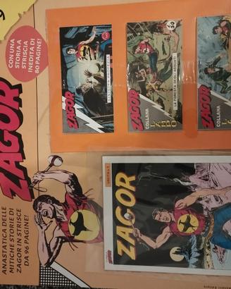 Zagor strisce anastatiche gazzetta 1-87 blisterate