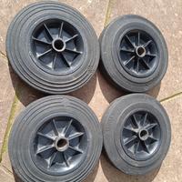 Ruote piene per carrello bidone o attrezzi da giar