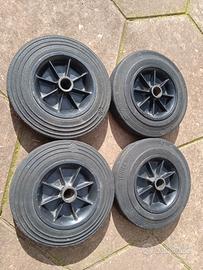 Ruote piene per carrello bidone o attrezzi da giar