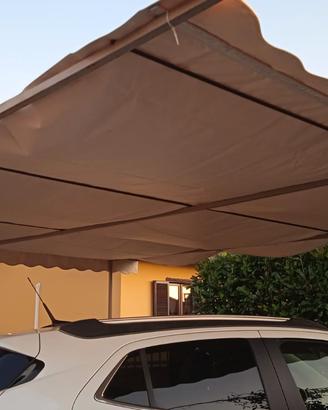 Telo PVC panna 3,50x 4,20 con mantovana