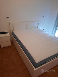 Letto matrimoniale contenitore+materasso+comodini