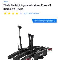 Thule portabici gancio traino epos 3