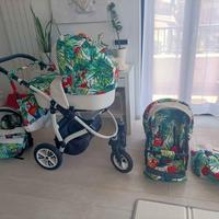 Trio moderno fantasia tropicale 