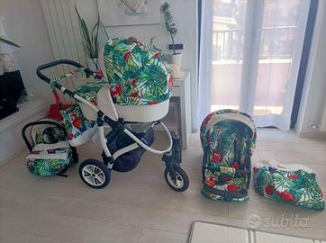 Trio moderno fantasia tropicale 