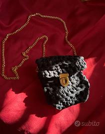 Tracolla Borsello Uncinetto Fatta a Mano Crochet