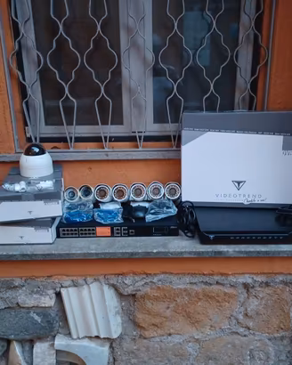 KIT VIDEOSORVEGLIANZA DAHUA+HIKVISION+VIDEOTREND