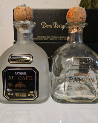 Bottiglie vuote tequila Patron 2 pezzi
