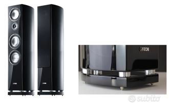 Casse Canton Vento 890 DC Nero laccato la coppia  			