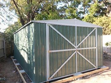 Box auto in Acciaio 360x514cm verde - 18MQ