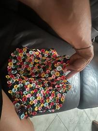 Top corsetto mille bottoni colorati