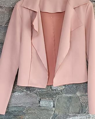 giacca rosa cipria donna