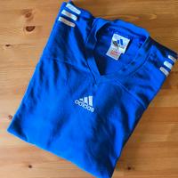 Adidas Maglia sportiva vintage 2002 (Blu, nero)