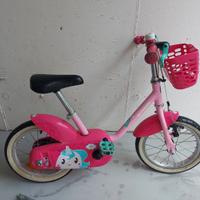 bicicletta raggio 14 btwin da bambina