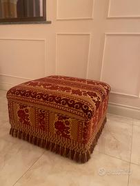 Pouf quadrato classico damascato