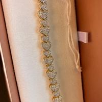 Bracciale tennis cuori