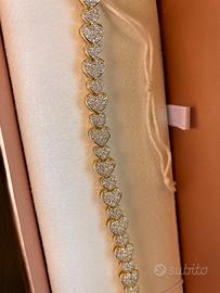 Bracciale tennis cuori