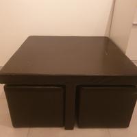 Tavolo da salotto con pouf