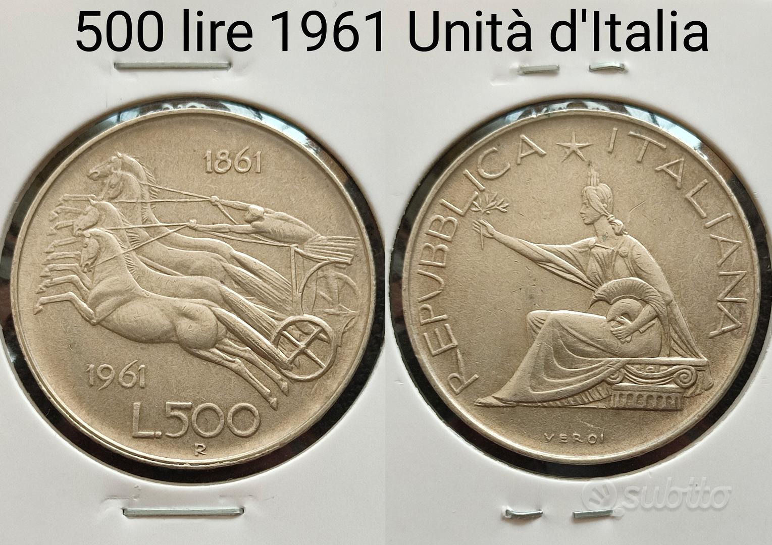Argento 500 lire 1961 Collezionismo In vendita a Torino