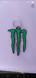 portachiavi logo monster stampato in 3d