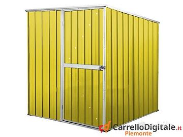 Box da giardino lamiera 175x185cm giallo