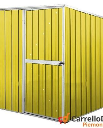 Box da giardino lamiera 175x185cm giallo