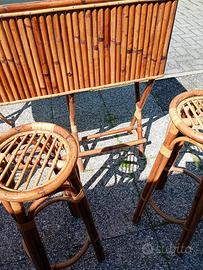 1 sgabello in vimini