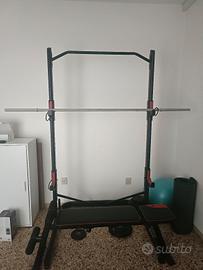 Rack palestra decathlon  set completo 