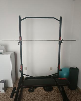 Rack palestra decathlon  set completo 