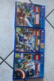 Lego Marvel superhero 1 e 2 + Lego Marvel Avengers