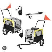 Rimorchio  carrello 2 in 1 per animali domestici