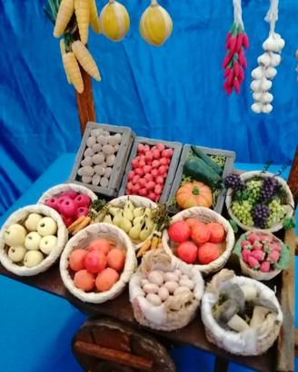 Carretto di frutta per pastori 30 cm
