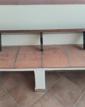 Mensola arte povera col noce.