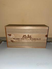MARCHESI DI BAROLO SCATOLA LEGNO DA 2 BOTTIGLIE