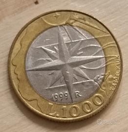 Moneta 1000 lire San Marino 1999