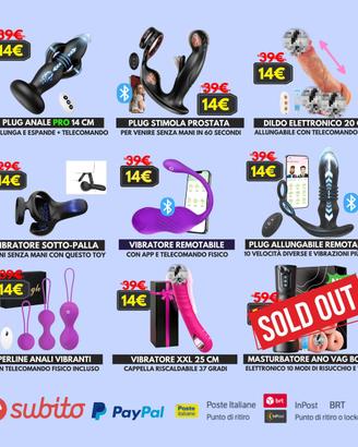 Lotto massaggiatori vibratori dildo uomo donna