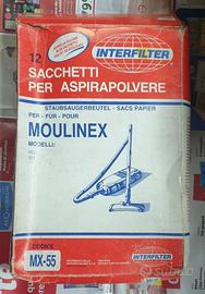 12 SACCHETTI IN CARTA PER ASPIRAPOLVERE MOULINEX 4