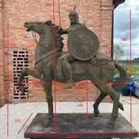 Statua equestre ghisa/bronzo