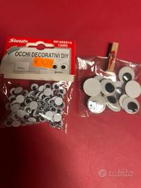 Occhi mobili decorativi diy