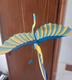 Giostrina da appendere dinosauro legno decorato